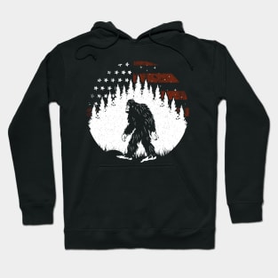 Bigfoot American Flag Hoodie